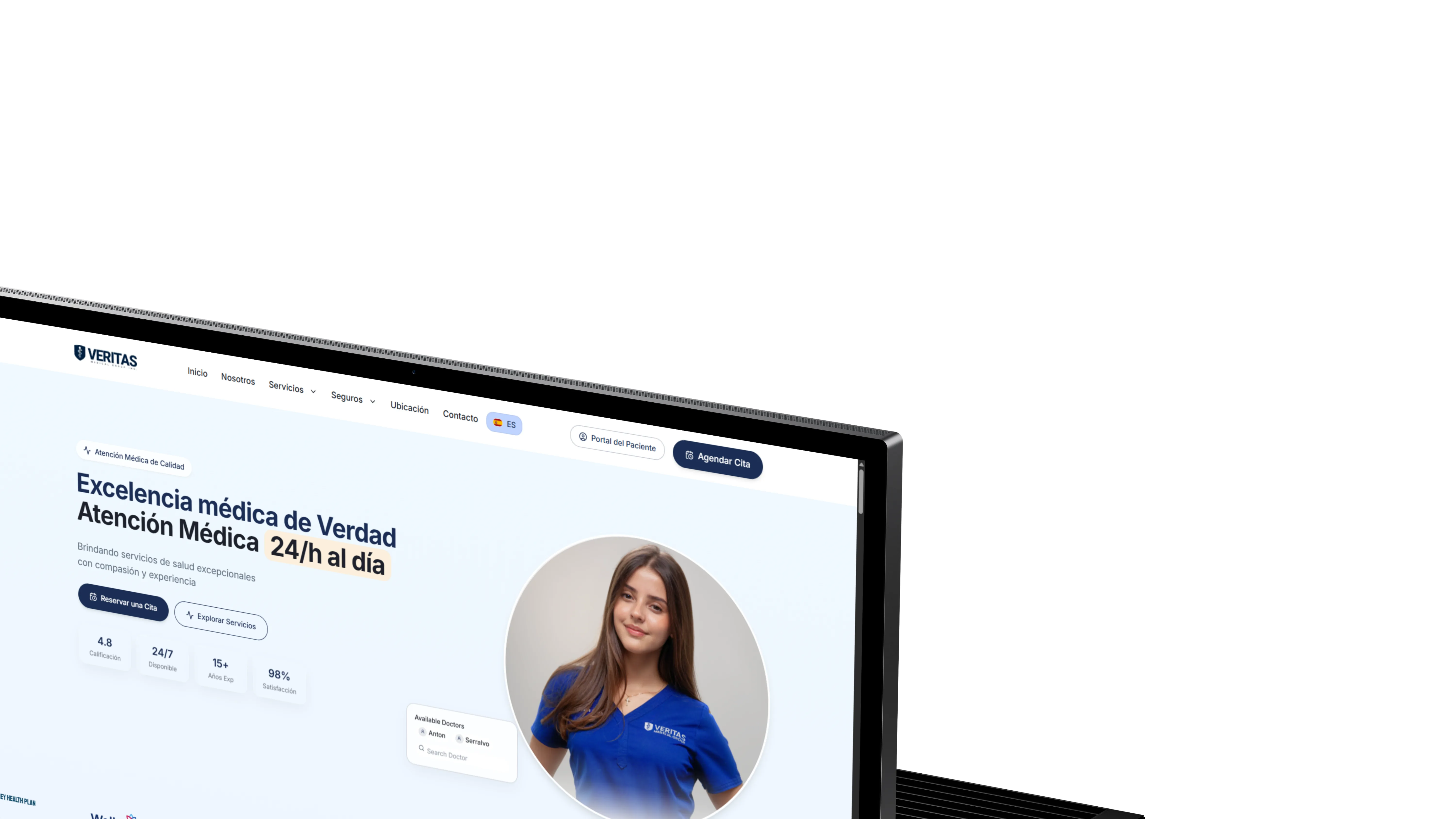 Veritas Medical Centers case study — featured project visual